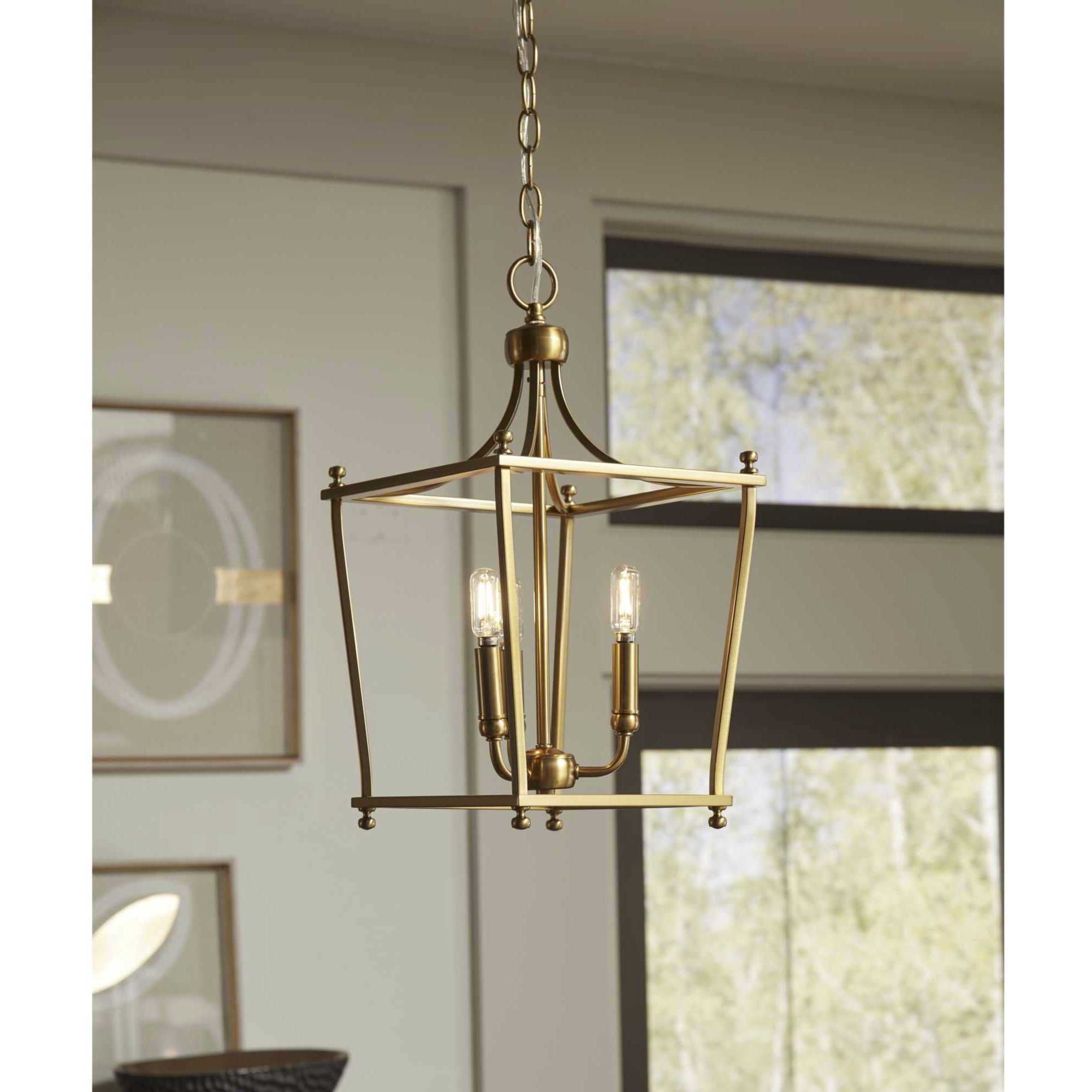 Parkhurst 3 Light 11 inch Brushed Bronze Foyer Pendant Ceiling Light